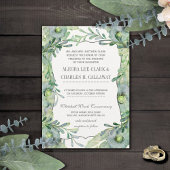 Ware Liefde Waterverf Bloemen Blauw en Groen Huwel Kaart