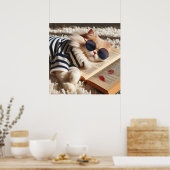 Ware liefdesboek. Romantische levensstijl Poster (Keuken)