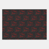 Ware Love Red Glitter Valentijns's rapping Paper (Voorkant 3)