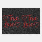 Ware Love Red Glitter Valentijns's rapping Paper (Voorkant)