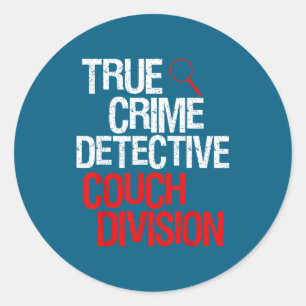 Ware Misdaad Detective Bank Divisie Ronde Sticker