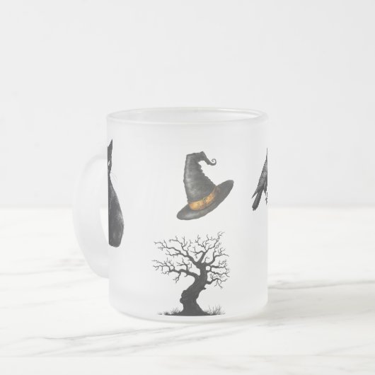 Ware misdaad Halloween Matglas Koffiemok (Voorkant links)