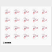 Ware Misdaad Liefhebber Minimalistisch Ontwerp | D Ronde Sticker (Vel)