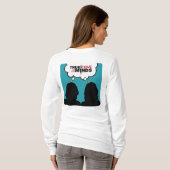 Ware misdaad op onze lange hoes, wit t-shirt (Achterkant volledig)