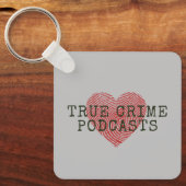 Ware Misdaad Podcast Fan Sleutelhanger (Voorkant)