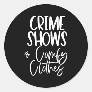 Ware Misdaad Shows Comfy Ronde Sticker