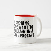 Ware Misdaad Snurken Mok (Voorkant rechts)