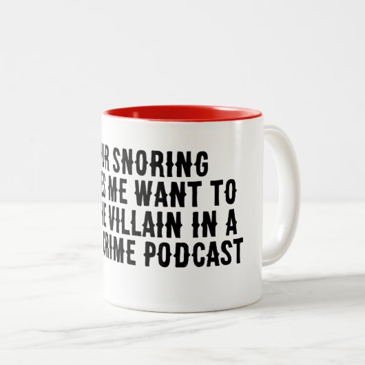 Ware Misdaad Snurken Mok (Voorkant rechts)