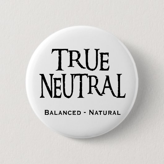"Ware neutraal" Ronde Button 5,7 Cm (Voorkant)