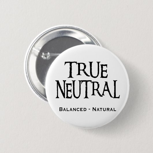 "Ware neutraal" Ronde Button 5,7 Cm (Voorkant /achterkant)