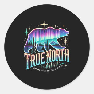 Ware Noorderbeer Aurora Geloof Vertrouwend op Jezu Ronde Sticker