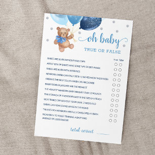 Ware of onware feiten Baby shower partij spel Kaar Kaart