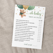 Ware of onware feiten Baby shower partij spel Kaar Kaart