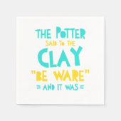 Ware Potter Pottery Ceramics Clay Artist Gift Servet (Voorkant)