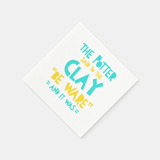 Ware Potter Pottery Ceramics Clay Artist Gift Servet (Hoek)