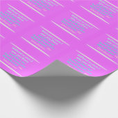 Ware Romance gedichtenpatroon roze Cadeaupapier (Hoek)