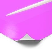 Ware Romance gedichtenpatroon roze Perfect Poster (Hoek)