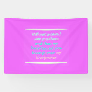 Ware Romance gedichtenpatroon roze Spandoek