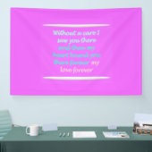 Ware Romance gedichtenpatroon roze Spandoek (Beurs)