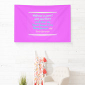 Ware Romance gedichtenpatroon roze Spandoek (Insitu)