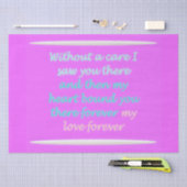 Ware Romance gedichtenpatroon roze Tissuepapier (Craft)