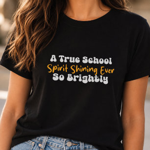 Ware schoolgeest die fel schijnt t-shirt