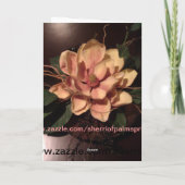 Ware schoonheid van een Bloem van de Perzik, voor Kaart (Achterkant)