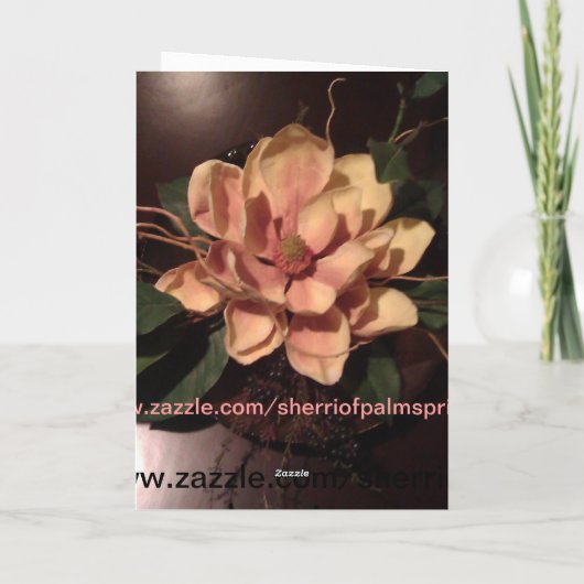 Ware schoonheid van een Bloem van de Perzik, voor Kaart (Achterkant)