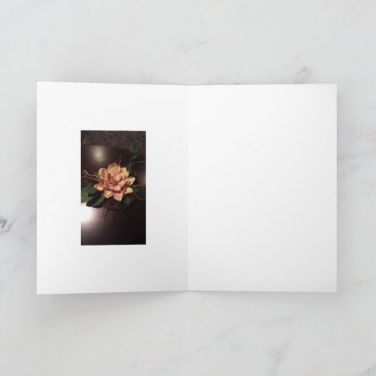 Ware schoonheid van een Bloem van de Perzik, voor Kaart (Binnen)