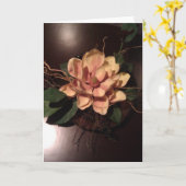 Ware schoonheid van een Bloem van de Perzik, voor Kaart (Gele Bloem)