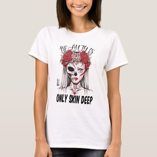 Ware Schoonheid Vrouwen Wit T-shirt (Voorkant)