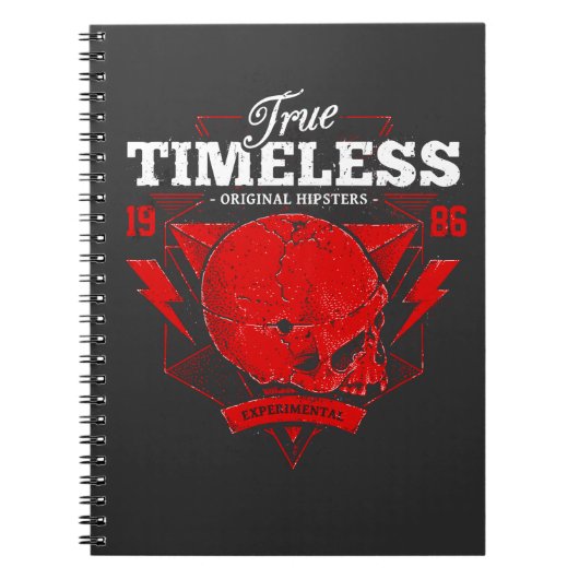 Ware Tijdloze Creatieve schedel ontwerp Notitieboek (Voorkant)