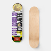 WARE TRIBE VAN JUDAH : JAMAICA Skateboard (Voorkant)