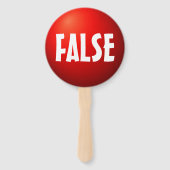 Ware Valse Quizspel Paddle Bord Handwaaier (Achterkant)