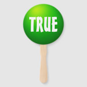 Ware Valse Quizspel Paddle Bord Handwaaier (Voorkant)