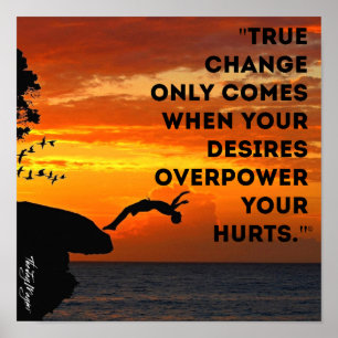 "Ware verandering" Poster