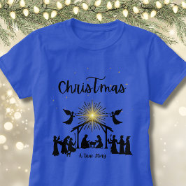 Ware verhaal Christelijke Kerstmis Geboorte Jesus T-shirt