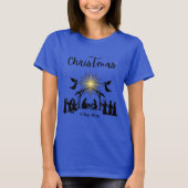 Ware verhaal Christelijke Kerstmis Geboorte Jesus T-shirt (Voorkant)