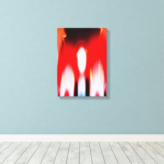 Ware vlamkunst canvas afdruk (Insitu (Houten vloer))