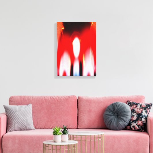 Ware vlamkunst canvas afdruk (Insitu (Woonkamer))