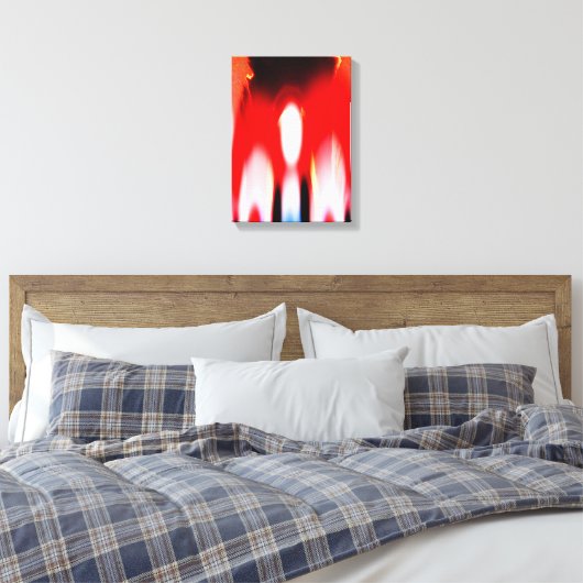 Ware vlamkunst canvas afdruk (Insitu (Slaapkamer))
