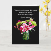 Ware Vriend Gelukkige Verjaardag, Stargazer Lily B Kaart (Gele Bloem)