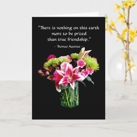 Ware Vriend Gelukkige Verjaardag, Stargazer Lily B Kaart (Gele Bloem)