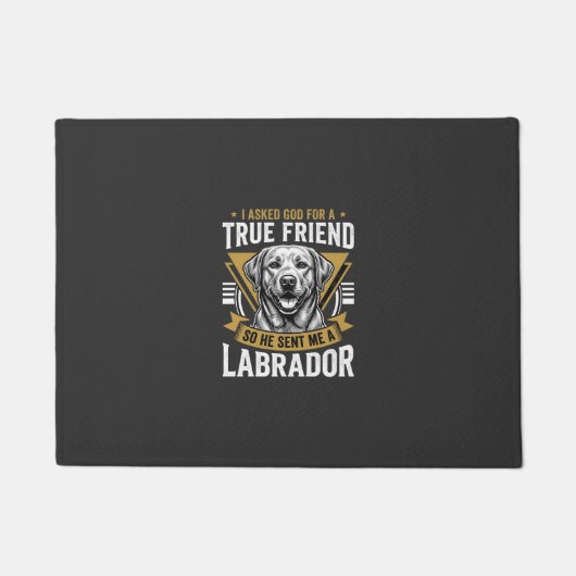 Ware Vriend Labrador Hond Deurmat (Voorkant)