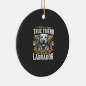 Ware Vriend Labrador Hond Keramisch Ornament (Rechts)