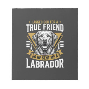 Ware Vriend Labrador Hond Notitieblok