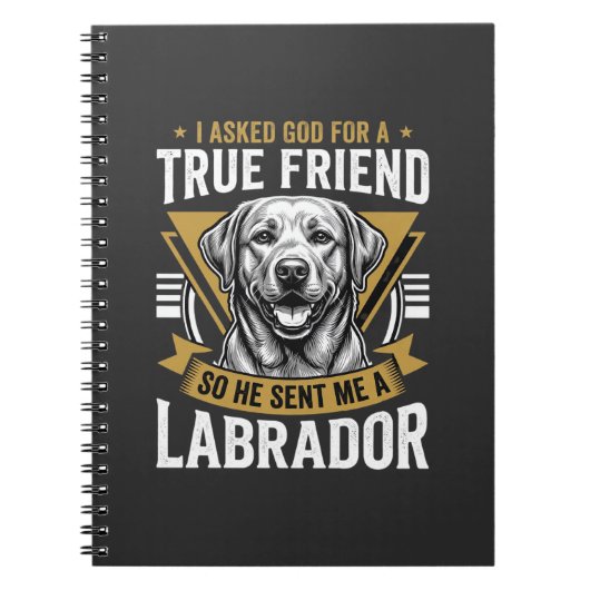 Ware Vriend Labrador Hond Notitieboek (Voorkant)
