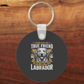 Ware Vriend Labrador Hond Sleutelhanger (Voorkant)