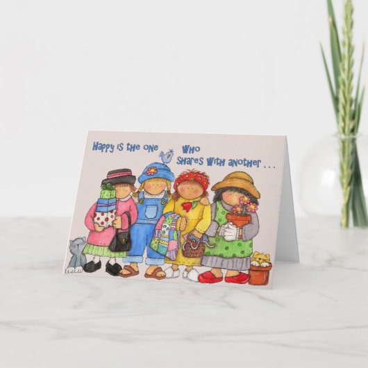 Ware Vriend - Wenskaart Kaart (Voorkant)