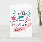 ware vrienden zijn altijd samen in geest kaart (Voorkant)